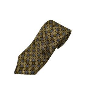 Robert Talbott Nordstrom Best of Class Silk Tie Gold Blue Medallion Floral